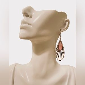 Pink Teardrop Earrings